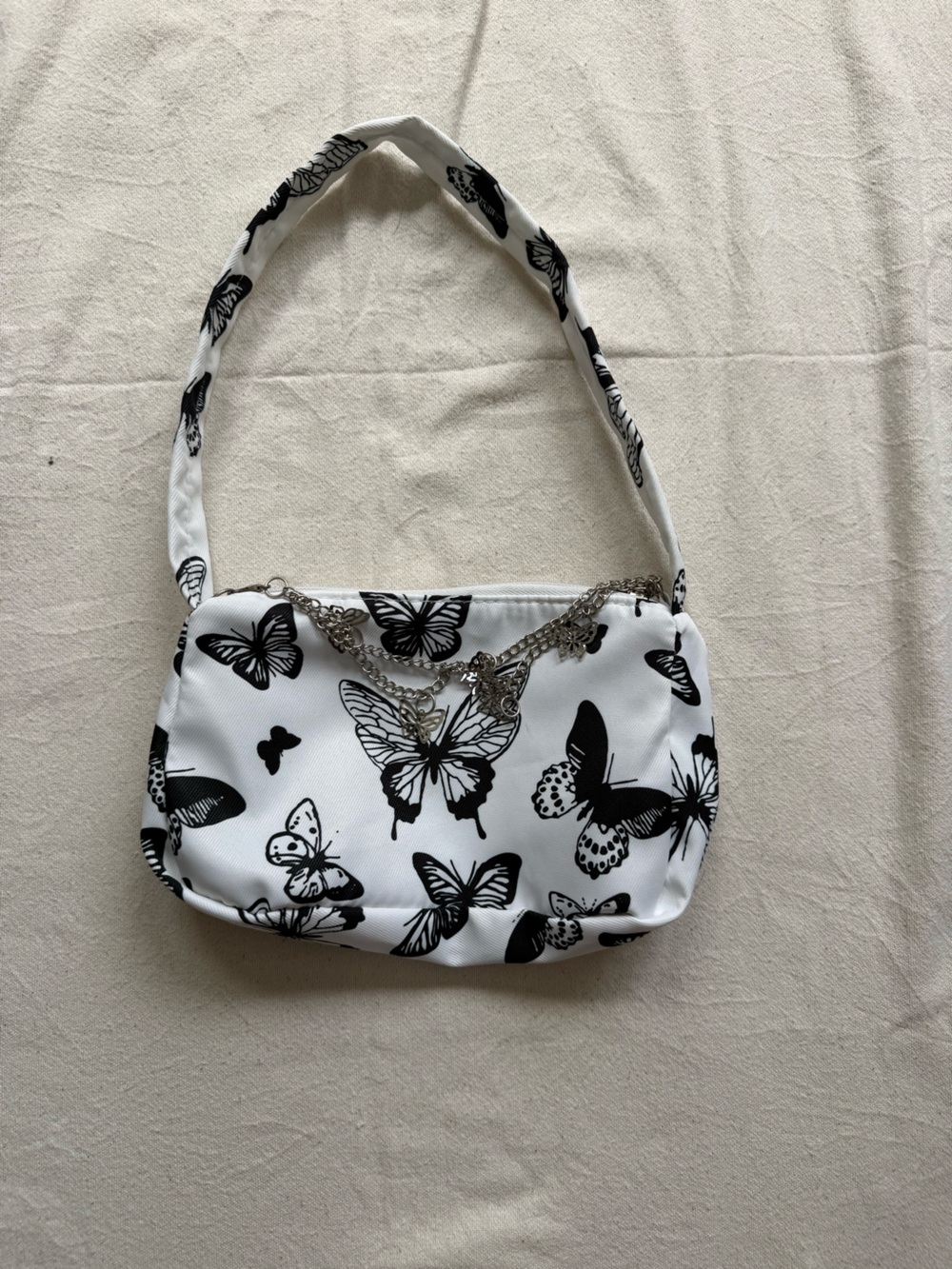 Black & White Butterfly chic purse